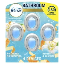 Febreze Small Spaces Air Freshener, Odor-Fighting, Refresh & Energize Scent, 4 Count