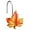 Deciduous Yellow, variant on Maple Leaf Shower Curtain Hooks, 12Pcs Thanksgiving Decorative Shower Curtain Hooks, CHICTIE Autumn Fall Leaves Shower Curtain Rings Rustproof for Bathroom Bedroom Room Decor (Red + Yellow)