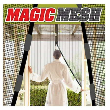 Magnetic Screen Door with Durable Fiberglass Mesh Curtain and Full Frame Hook & Loop Fits Door Size up to 39.4*82.7inch Max-