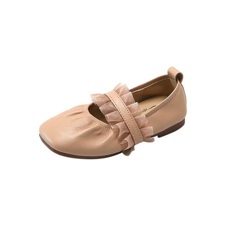 

yinguo children girls soft antislip leather dancing stage princess shoes
