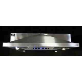 Broan 30-Inch 2-Speed Under-Cabinet Round Range Hood, Stainless