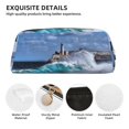 thumbnail image 4 of Uemuo Lighthouse in Havana Printed Leather Pencil Case, Pencil Pouch, Portable Pencil Bag, Pen Case for& Office, 4 of 7