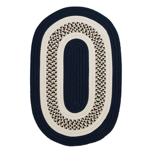 Colonial Mills FB52R024X108 2 x 9 ft. Flowers Bay Down Rug, Navy
