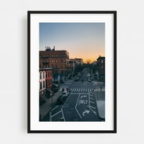 Hooper Street - Manhattan New York Photography Cityscape Street Photography Architecture Sunset City Skyline Black Framed Wall Art Print 5 x 7 inches
