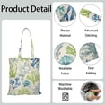 thumbnail image 5 of Boho Seashell Canvas Tote Bag – Watercolor Ocean Shell and Coral Reef Design – Nautical Beach Tote for Coastal and Mermaid Fantasy Lovers, 5 of 7