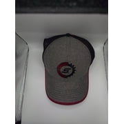 Snap-on Tools Gear Logo Sun Protection Casual Outdoor Baseball Cap, Grey, Red Brim