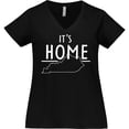 thumbnail image 3 of Inktastic It's Home- State of Kentucky Outline Women's Plus Size V-Neck T-Shirt, 3 of 5