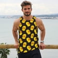 thumbnail image 6 of Daiia cute duck Printed Men's Quick Dry Fit Muscle Tank Top Slim-Fit Tank Workout Tank Top Lightweight Sports Tank Top-Medium, 6 of 7