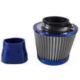 thumbnail image 4 of 76mm High Flow Air Filter Mushroom Head Car Turbo Pipe Intake Sleeve Intake Filter Universalamp Kit Blue, 4 of 4
