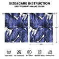thumbnail image 2 of Hawaiian Palm Inspired Floral Kitchen Curtains 2 Piece Set, 52x63 Inch Vibrant Tropical Print Semi-Sheer Window Panels for Modern Decor, 2 of 2