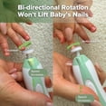thumbnail image 4 of Set de cuidado de uñas para bebés Haakaa Green con cortador de uñas eléctrico, 4 of 10