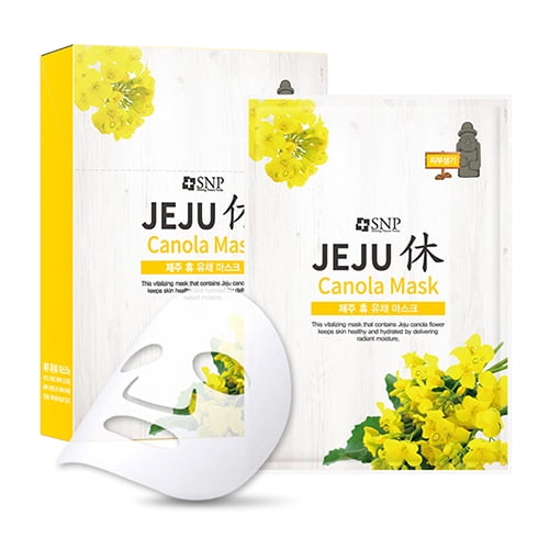SNP Jeju Rest Masque de Canola 22 ml - 1 Boîte / 10 Pcs