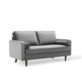 thumbnail image 1 of Modway Causeuse en Velours de Performance Valour, Gris, 1 of 9