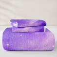 thumbnail image 5 of jejeloiu Purple Galaxy Star Twin Quilt Set Kids,Magical Night Sky Pattern Twin Coverlet Set For Girls,2-Piece, 5 of 7