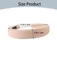 thumbnail image 3 of WEIWEIGG 1.3 Inch Light Brown Non-Slip Headbands Ivory, 1 Pack Wide Hair Bands for Women Girls, Comfortable Fashion DIY Hair Accessories, 3 of 7