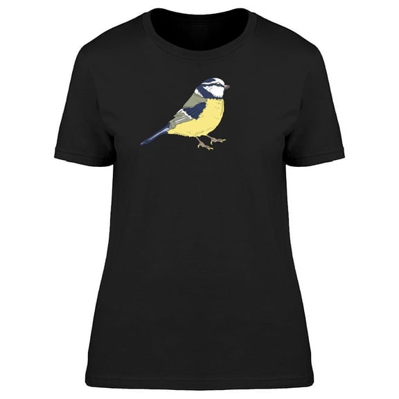 Cute Tit Bird Cartoon T-Shirt Women -Image by Shutterstock, Female Small
