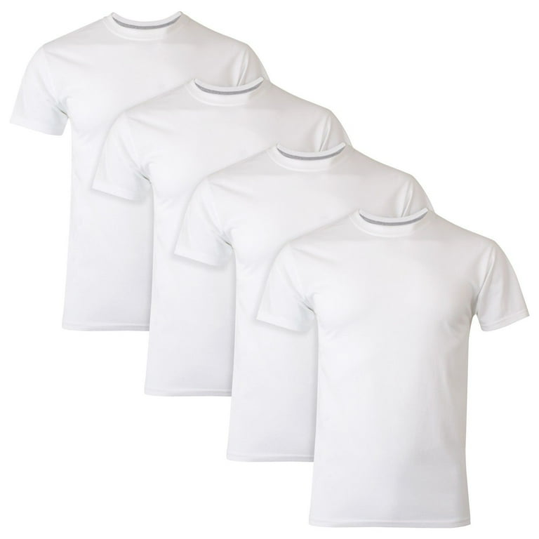 Men's Hanes CST14 ComfortBlend Slim Fit Crew T-Shirts - 4 Pack