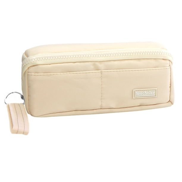 Bolso de la pluma Estuche para lápices Estuche para lápices de gran capacidad, duradero y fácil de limpiar, con bolsillo con cremallera para papelería y asa de fácil agarre, perfecto para almacen