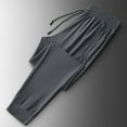 thumbnail image 2 of WTXUE Mens Pants Casual, Pantalones De Hombre, Casual Men'S Loose Fitting Quick Drying Ice Silk Pants Casual Pants L, 2 of 4