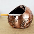 thumbnail image 1 of Ashtray Ball Shaped Windproof Alloy Anti-fall Ash Container for House, 1 of 7