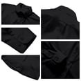 thumbnail image 5 of Domuza Men's Long Sleeve Button Up Stretch Dress Shirt Modern Slim Fit Wrinkle-Free Wedding Formal Shirts Black S, 5 of 6