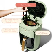 Beautiful 14-Cup Programmable Drip Coffee Maker with Touch-Activated Display, Sage Green by Drew Barrymore