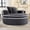 Dark Grey, variant on Round Sofa Bed, Modern Memory Foam Sectional Couch with 3 Pillows, 2-in-1 Convertible Sleeper for Living Room, Apartment, Office, Dark Grey