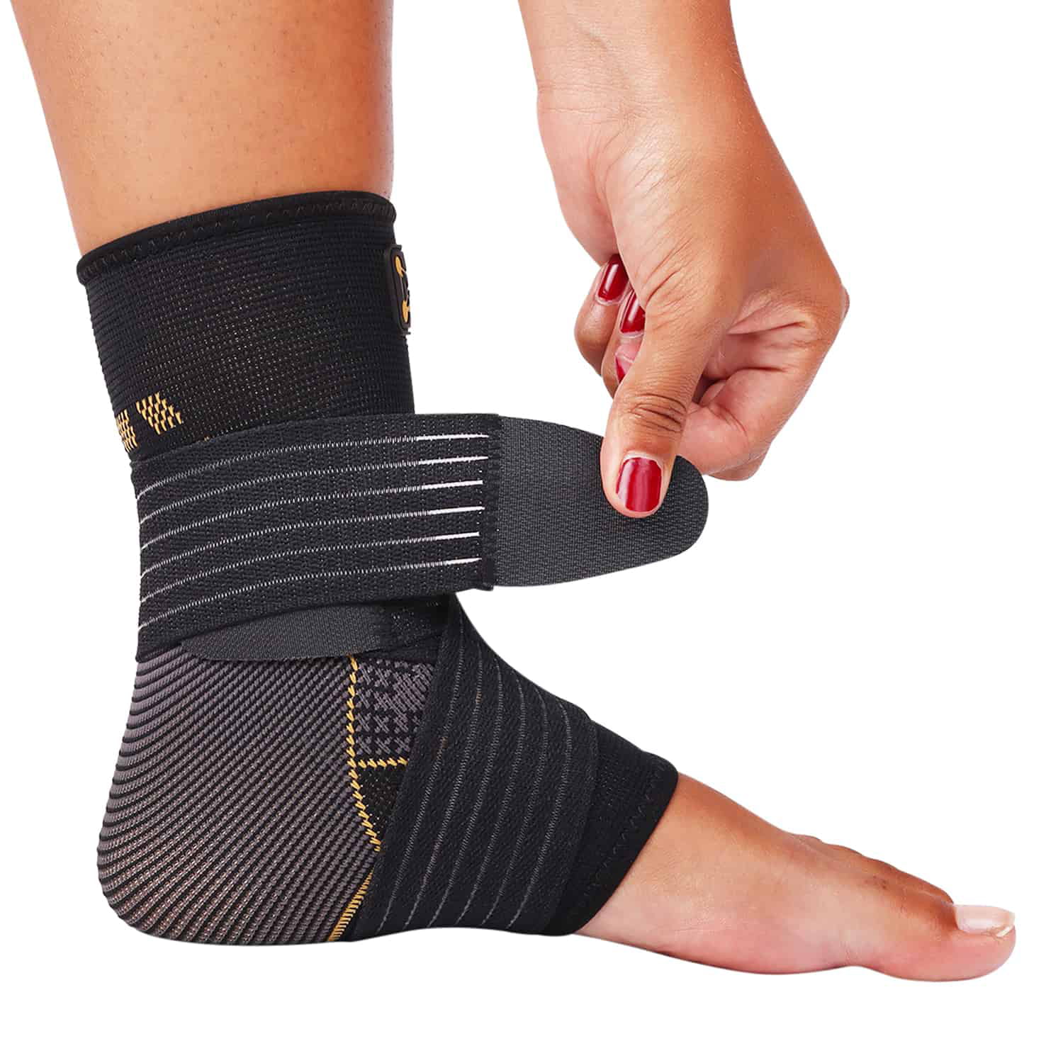 CopperJoint Ankle Support Adjustable Compression Sleeve Brace Wrap