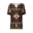 thumbnail image 5 of Raeneomay Oversized T Shirts for Women Casual Print Short Sleeve Leisure Time Comfortable V-Neck Top, 5 of 5