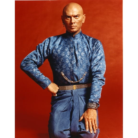Yul Brynner Posed in Blue Glittery Top Photo Print (24 x 30)