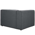 thumbnail image 4 of Modway Mingle Modern Style Polyester Fabric Left-Facing Sofa Chair in Gray, 4 of 6