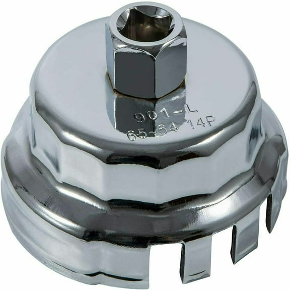 Car Oil Filter Wrench 64.5mm Cap Socket Tool 14 Flutes for Toyota Lexus