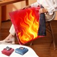 thumbnail image 1 of YYV Rechargeable Heated Shawl 23.6 x 31.5 in Portable Electric Heating Blanket USB Rechargeable Warm Plush Wearable Throw Soft Body Cover for Travel Home, Heated Blanket, 1 of 7