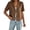 Coffee, variant on Women's Short Sleeve Cropped Blazer Notch Lapel Button Down Casual Work Blazer Jacket Solid Color Lightweight Blazer for Daily office Wear Khaki