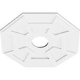 thumbnail image 2 of 24"OD x 5"ID x 8 1/4"C x 1"P Logan Architectural Grade PVC Contemporary Ceiling Medallion, 2 of 11