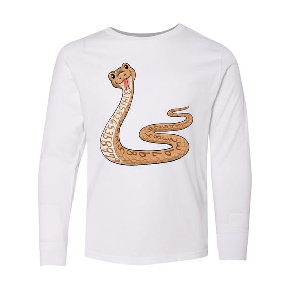 Inktastic Pi-thon Pi Day Python Pun Snake Long Sleeve Youth T-Shirt