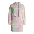 thumbnail image 6 of No Boundaries Juniors' Print Hoodie Dress, 6 of 6