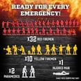 thumbnail image 3 of Figuras de acción de bomberos, juego de 100 figuras de bomberos que incluyen bomberos, camiones de bomberos, ambulancias, botes de rescate y más, ideal para juegos de simulación, decoraciones de diora, 3 of 5
