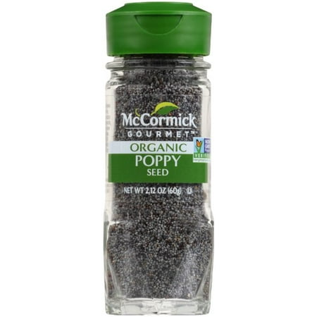 McCormick Gourmet Organic Poppy Seed, 2.12 Oz (Pack of 8)