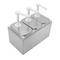 thumbnail image 4 of Bomba Dispensadora De Salsa De Acero Inoxidable Para Cocina, Estación De Bombeo De Condimentos De Grado Alimenticio Con Frasco Extraíble, Capacidad De Exprimido De 35 Ml, Ideal, 4 of 7
