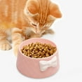 thumbnail image 3 of Cuenco para gatos, creativo, antideslizante, estable, ligero, contenedor de comida, alimentador de mascotas, alimentación Rosa jinwen Cuenco de gatos, 3 of 8