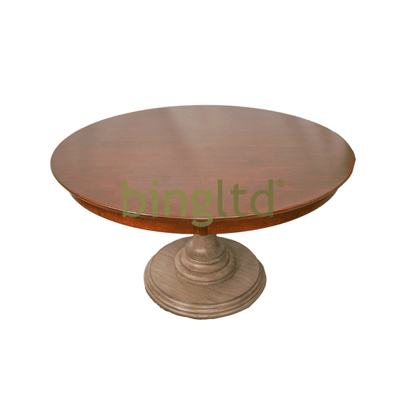 bingltd- 48" x 48" Wide 30" Tall Bradford Driftwood Dining Table (TT4801-WALNUT-Bradford-Driftwood)