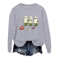 thumbnail image 1 of Chandail à Capuche pour Femmes Imprimé Lettre Col Rond Haut Doux Confortable Décontracté Manches Longues pour Automne Hiver Mode, 1 of 3