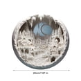 thumbnail image 3 of Christmas Acrylic Round Forest Snow House Hanging Decoration, Winter Landscape Ornament, Three Dimensional Christmas Decoration Gift, Christian Decoration for Christmas Tree, 3 of 6