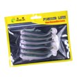 thumbnail image 3 of Toystoory Señuelo de pesca de plástico, 6 uds., Swimbait realista, plantilla de cebo Artificial, herramienta de cebo de gusano Pescar azul claro, 3 of 6