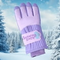 thumbnail image 2 of UngA Kids Windproof Winter Gloves for Boys Girls Thermal Warm Outdoor Ski Gloves for Cold Weather Ski Snowboard Soft Gloves (Dark Purple,6-8 Years), 2 of 4