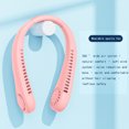 thumbnail image 4 of Teissuly Clearance Bladeless Neck Fans, Leafless Hanging Neck Fans, 3 Speeds, Portable Fans Strong Wind, No Hair Twisting, Short Charging, Long Use Time(Pink, ) Teissuly WER2023081600106, 4 of 8