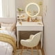 thumbnail image 2 of Storage Lacquer Dressing Table Container Items Cabinet Classic Dressing Table Girl Organizers Mdf Penteadeira Dressers Bedroom My Lux Decor Round, 2 of 25