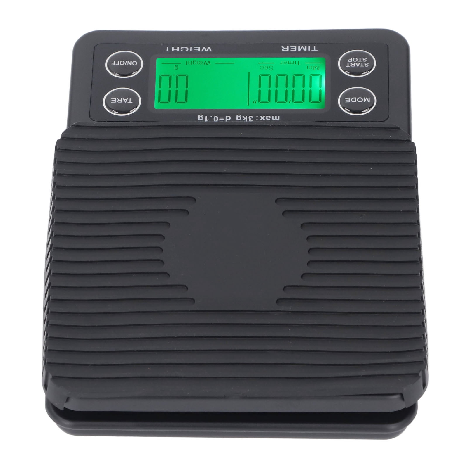 Rupoun Digital Coffee Scale and Built-In Timer, 3kg Range with High 0.1g Accuracy, Multi Functional Kitchen Food Weight Scale Perfect for Home Pour Over Brewing, Coffee Shop, or Travel Use