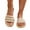 White, variant on Fnooota Women's Flat Sandals, Lightweight Slip On Non-slip Open Toe Summer Shoes White Size 6